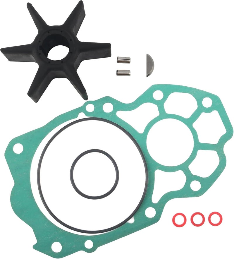 QUICKMARINE 6CE-44352 Marine Water Pump Impeller Service Kit fits Yamaha 4 Stroke V6 225 250 300 HP Boat Outboard Motor Replacement 6CE-44352-00 Sierra 18-45617-1 - Image 5